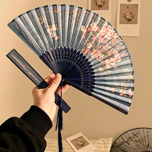 2026新款新中式竹折扇女便携