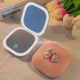 镜子化妆镜便携led随身镜带灯简约充电款 手持小镜子女折叠补妆镜