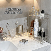 浴室卫生间不锈钢置物架洗漱台收纳架多功能架子新款 牙杯架沥水架