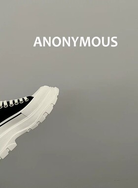 LOOG Aou爆品~高品质ins彩色休闲运动鞋百搭老爹鞋潮厚底帆布鞋