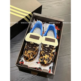 条纹系带阿甘板鞋 24s豹纹马毛真皮德训鞋 秒变时髦精 闭眼入