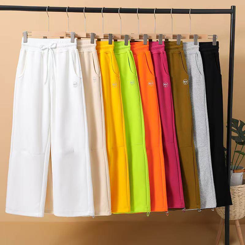 加绒运动裤女秋冬2025新款宽松显瘦窄版直筒阔腿裤广场舞舞蹈长裤,运动服/休闲服装,运动长裤,淘宝优惠券,粉丝福利购,淘宝优惠卷