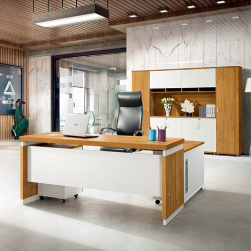 暖白橡木简约班台1.8米1.6格诺瓦