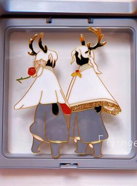 光遇掐丝滴胶定制固玩礼物白鸟菇菇来图定制