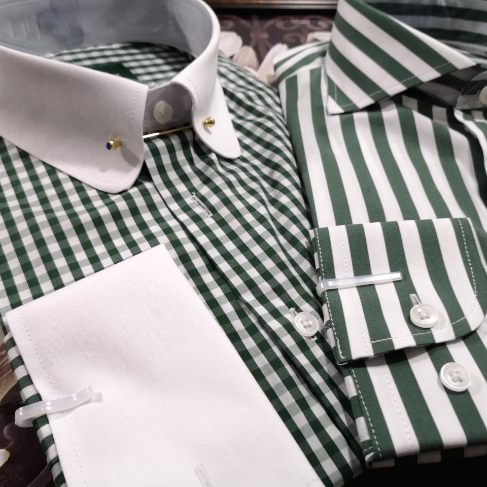 春夏新品橄榄绿优雅绅士