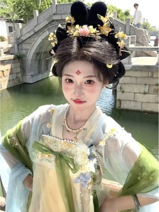 春秋新款花神系唐制古装汉服女2025改良日常通勤套装小个子襦裙