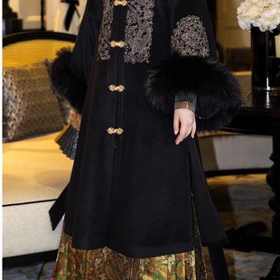 【香缕金】千金明制汉服新中式马面裙高级贵气加绒长袍日常通勤冬