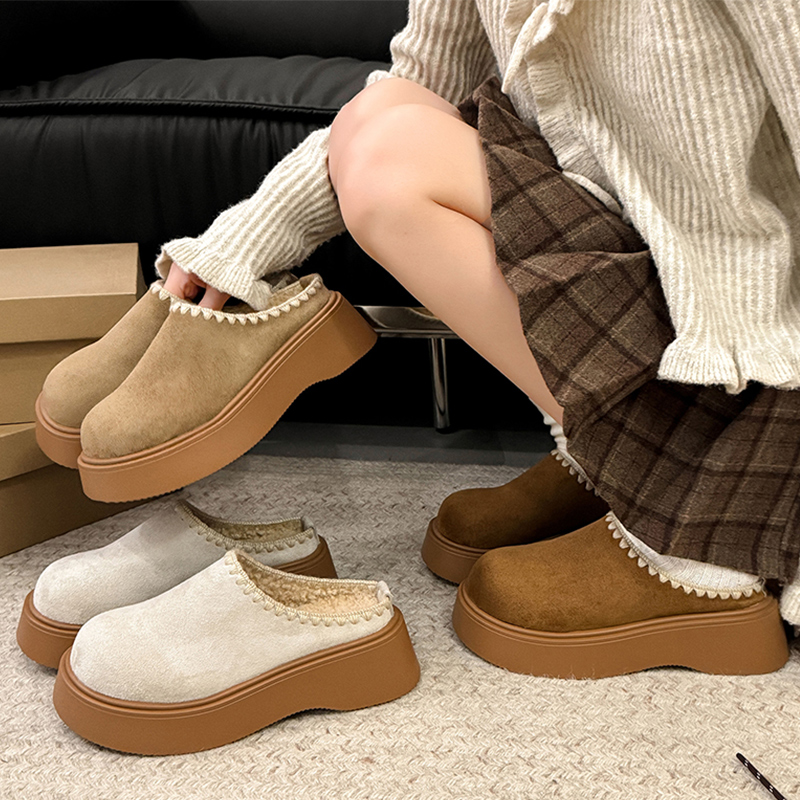 勃肯鞋包头拖鞋外穿2025新款厚底加懒人勃肯1201k