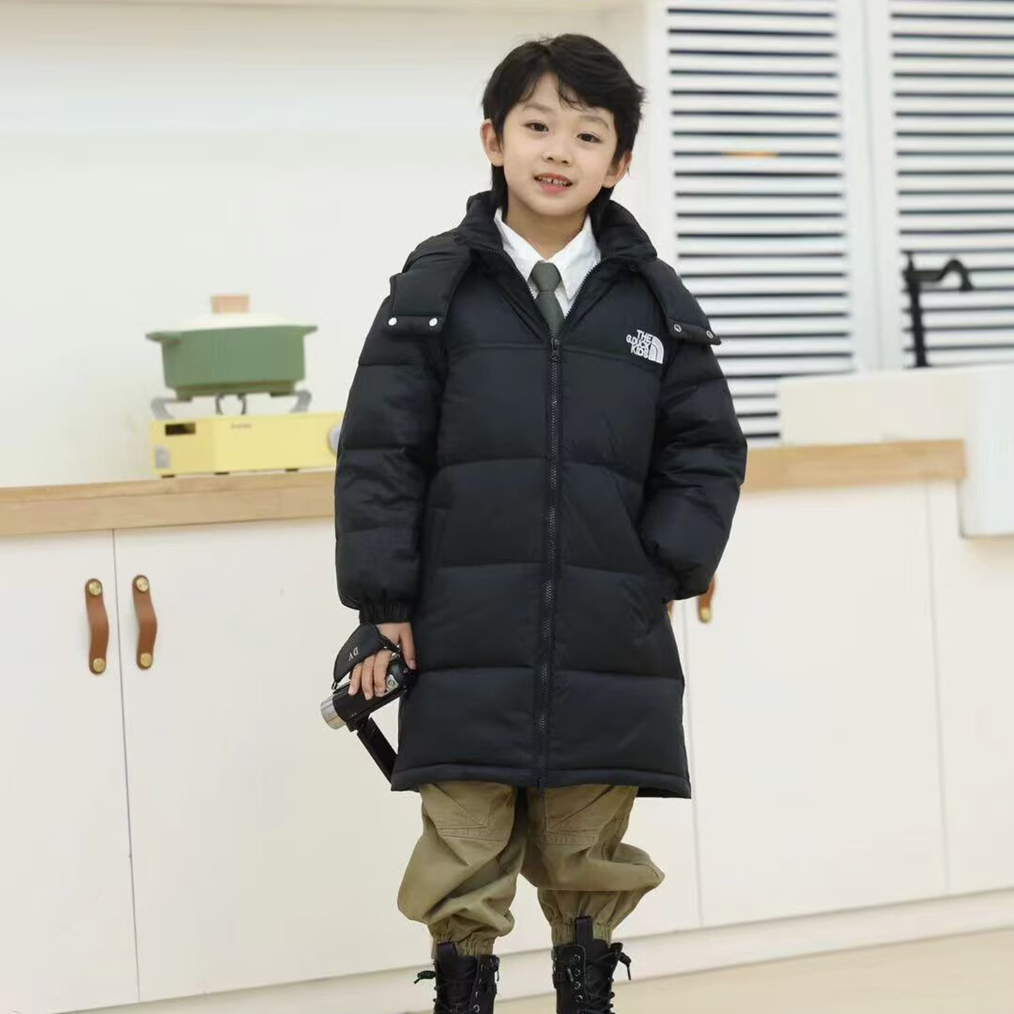 2305带帽中长款羽绒服童装冬款男女童保暖外套中大童,童装/婴儿装/亲子装,羽绒服,淘宝优惠券,粉丝福利购,淘宝优惠卷