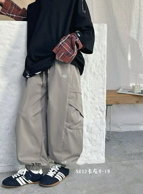 5032爱家工装裤童装春款男女童休闲裤长裤中大童