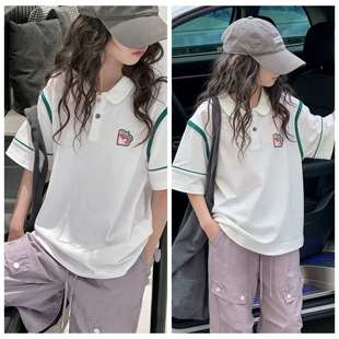 2566短袖T恤衫童装夏款女童休闲体恤中大童