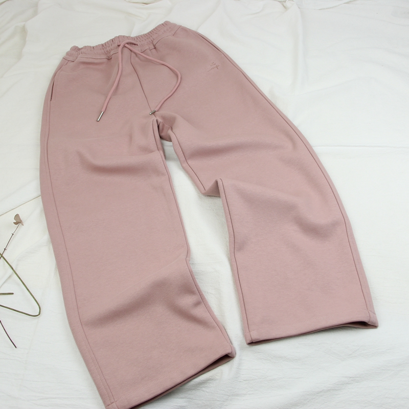 659/9751青少年加厚卫裤童装深秋款女童休闲裤直筒裤长裤大童