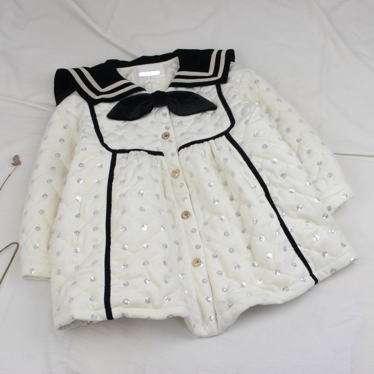 24733早安家棉外套童装秋冬款女童亮片保暖服装中大童