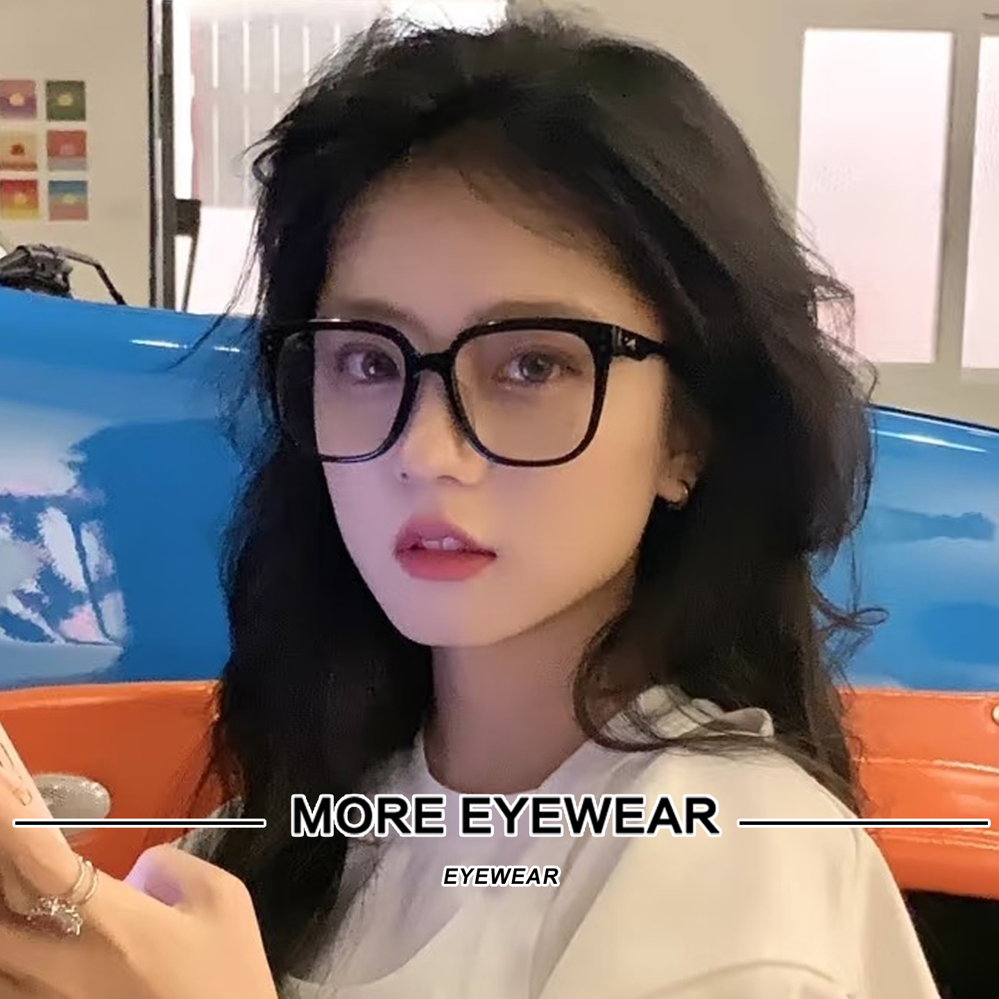 大脸显瘦男女全框板材眼镜