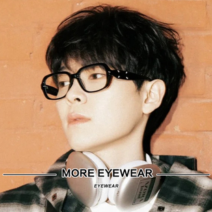 2025新品 眼镜框女素颜黑色复古方形板材近视镜架男MM212 GM联名款