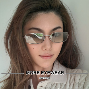 胡先煦同款 长方形窄框太阳眼镜男复古茶色高级感千禧风墨镜女A60S