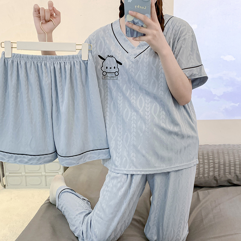 80-300斤可穿宽松睡衣三件套女