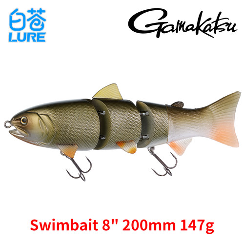 欧美大尺寸路亚泳饵浮水多节鱼Swimbait 20cm缓沉速沉巨物鲈鱼饵