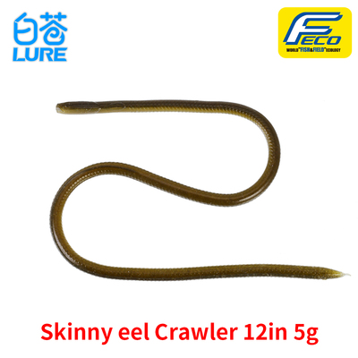 日本IK Skinny eel Crawler 12in 5g加盐沉水长面条虫鲈钓路亚饵