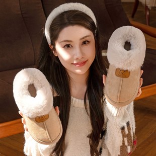 室内家居厚底防滑保暖包跟棉鞋 月子棉拖鞋 秋冬季 2025新款 xc26 女款