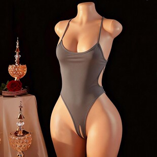 ice lingerie with one fuss open Sexy piece hot crotch