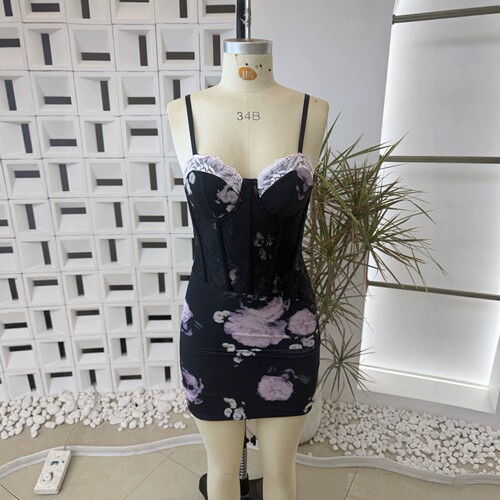 Sexysshortskirt summer new sexy waist slimming spicy girl fl