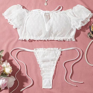New summer mesh lace sexy lingerie with chest and shoulder s