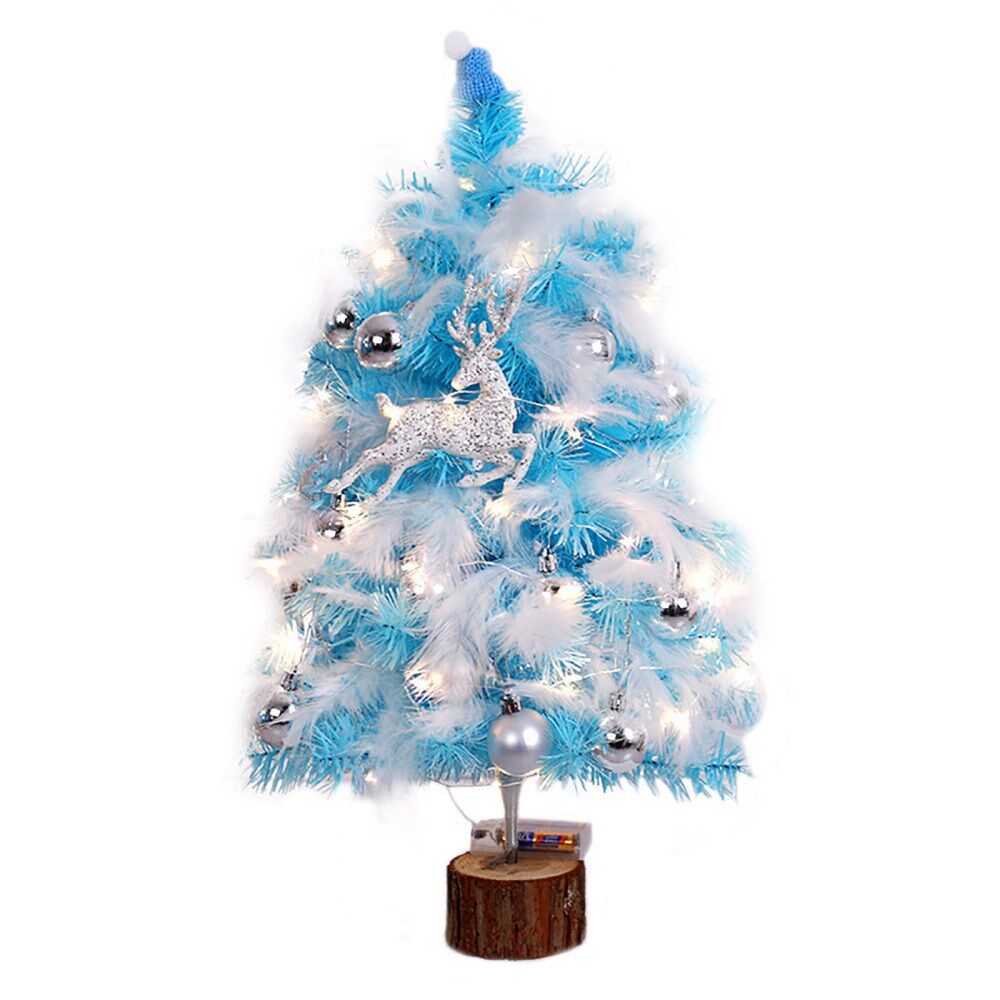 christmas tree home pink feather shiny ball decoration girlo