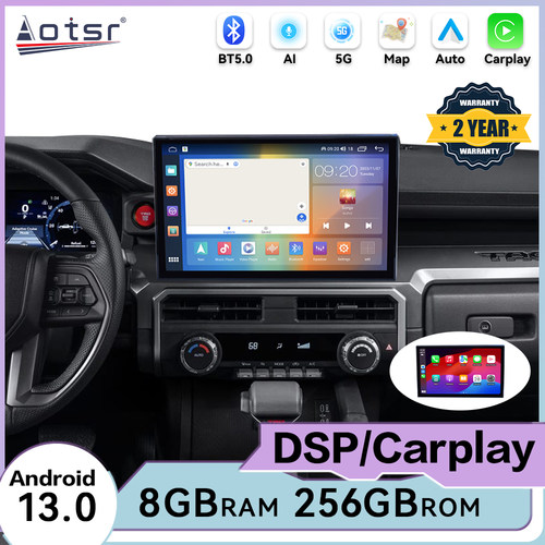 适用于24-25款丰田塔库玛超霸安卓车机智能中控carplay大屏导航仪