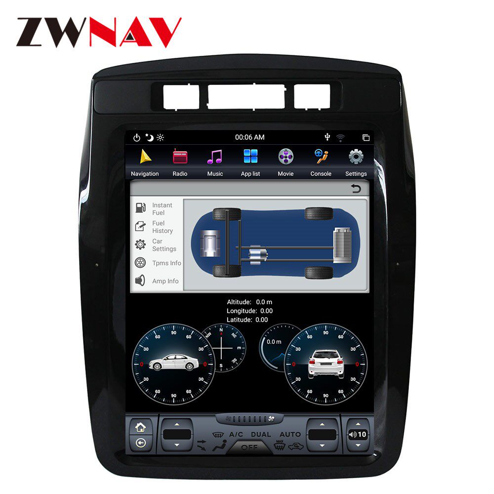 适用于大众途锐安卓竖屏大屏导航一体机高德地图在线导航carplay