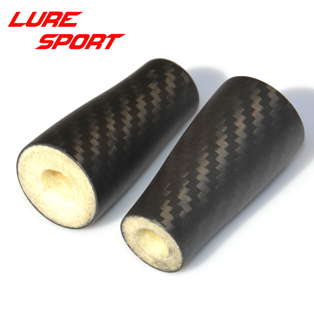 波腾3K斜纹方格碳素握把76mm53mm路亚竿哑光素材手柄鱼竿DIY配件