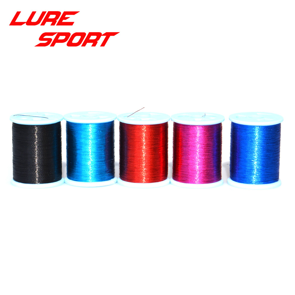 波腾路亚竿导环装饰用线导眼腿带金属光泽亮线90m船竿筏竿配件DIY