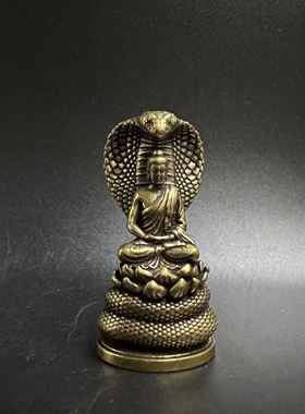 迷你释迦摩尼佛摆件龙王护佛佛像