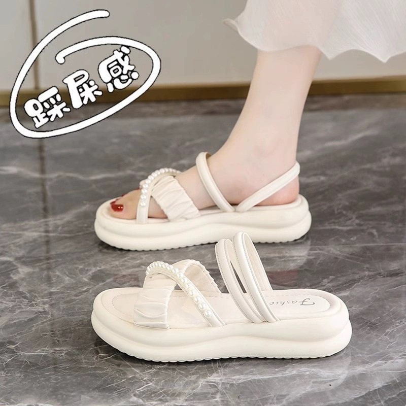 踩屎感凉鞋女款夏季外穿仙女风配裙子2026新款两穿软底拖鞋潮品牌,女鞋,其他拖鞋,淘宝优惠券,粉丝福利购,淘宝优惠卷