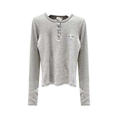 CK Jeans国内代购2026年春夏新款女士长袖T恤47E201G