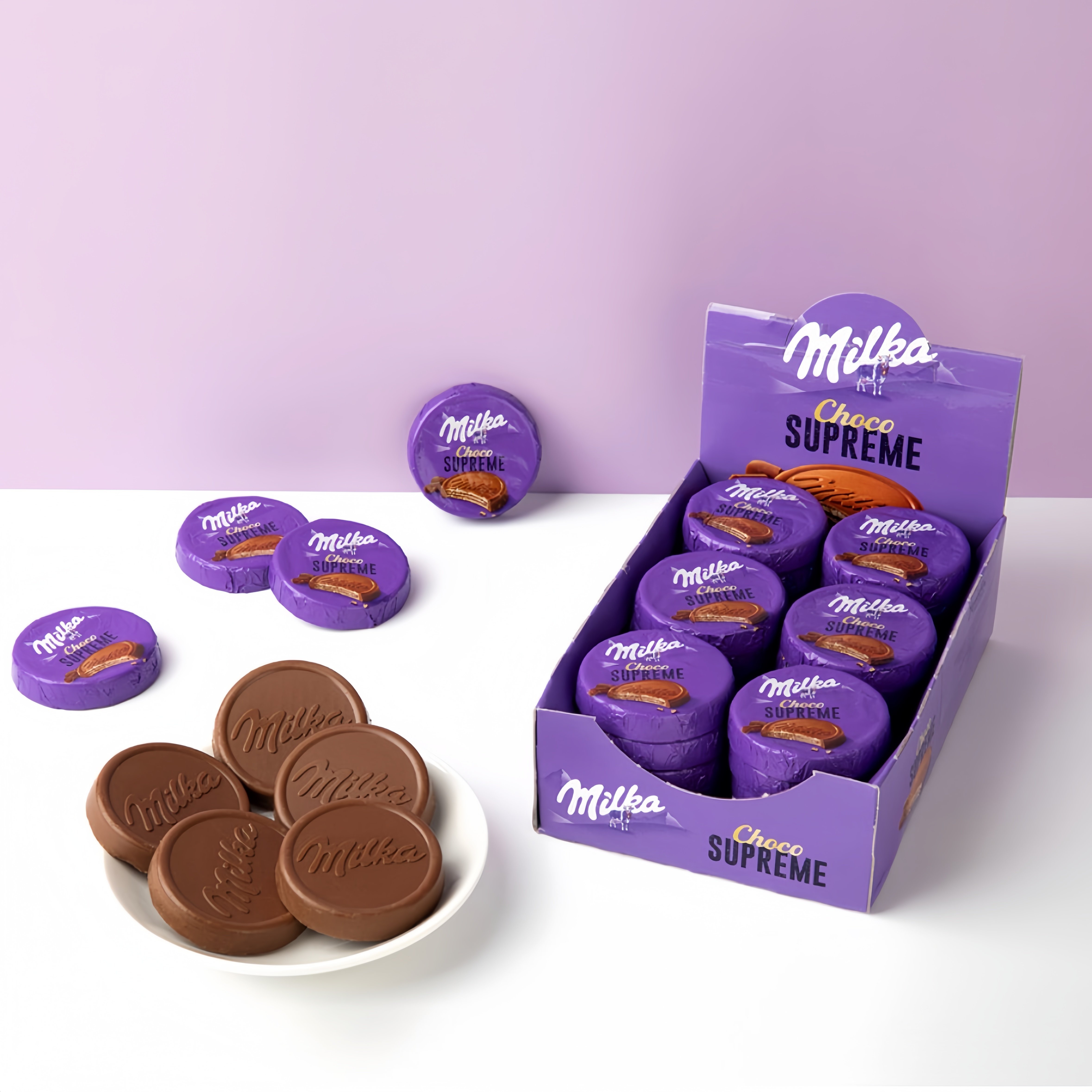 韩国直邮妙卡MILKA奶油巧克力威化夹心饼干配咖啡休闲零食6块180g