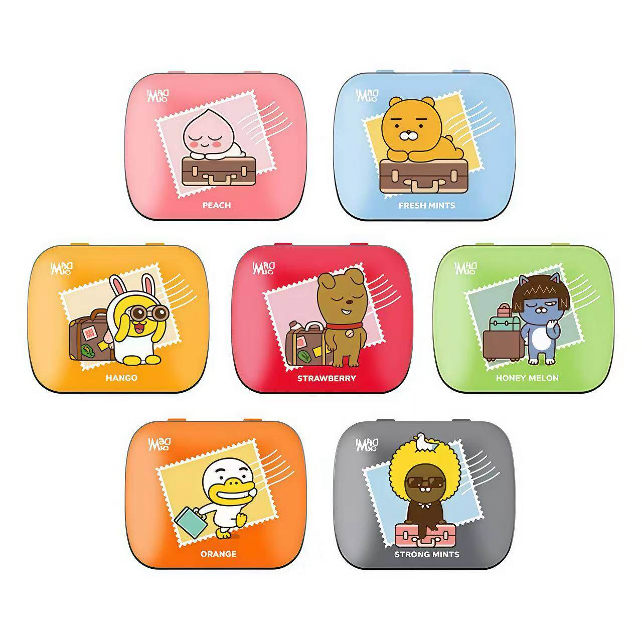 韩国直邮Impact英贝克kakao联名压片无糖薄荷糖水果味清新口气