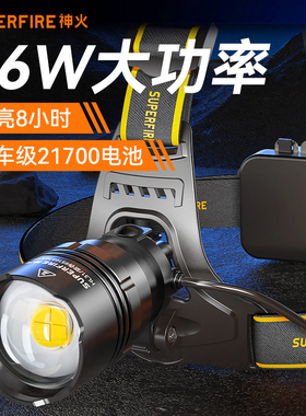 神火HL31强光头灯超亮远射户外防水矿灯探洞装备头戴式钓鱼专用