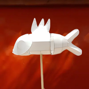 2025蛇年新款手持鱼灯半成品手工礼物户外研学活动拍摄道具花灯