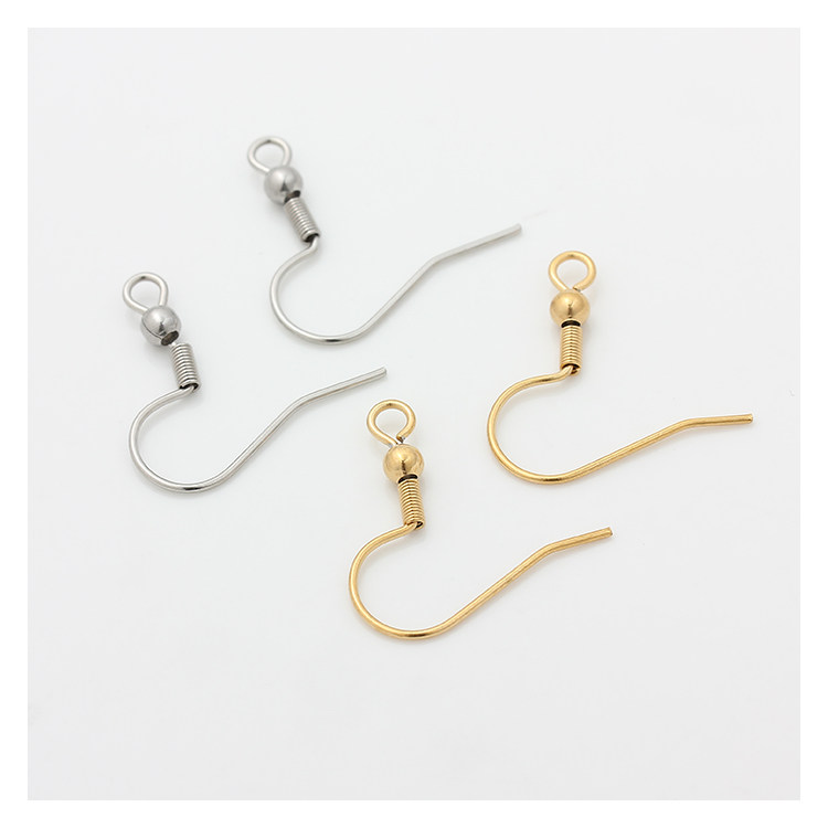 不掉色316钛钢耳钩不锈钢真空镀