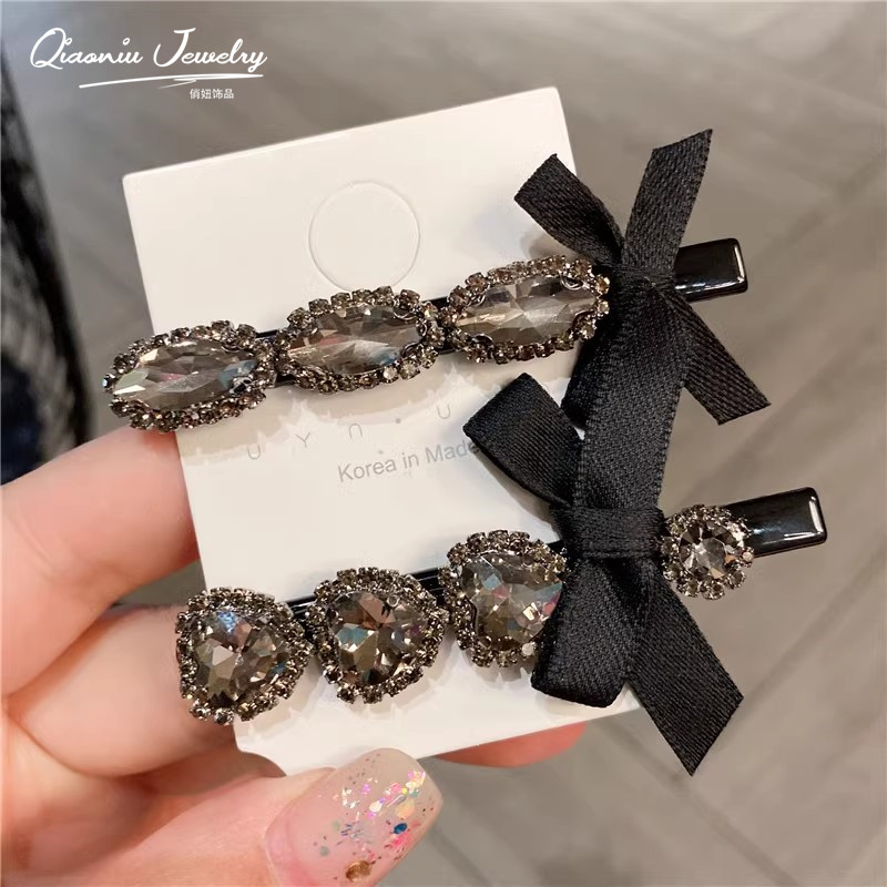 发夹水钻日韩丝带蝴蝶结
