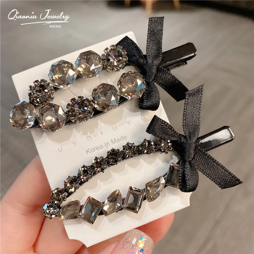 发夹水钻日韩丝带蝴蝶结