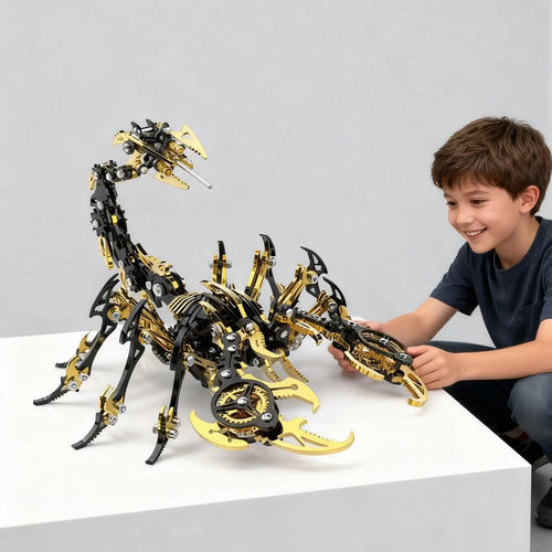 金属拼装模型3D立体蝎子王