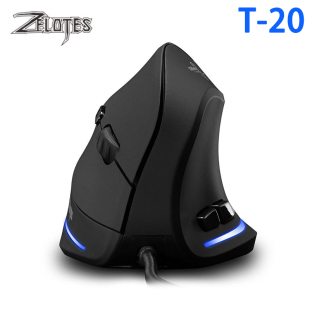 掌握者T20垂直立式鼠标大号有线创意办公游戏手持侧握竖握设计师
