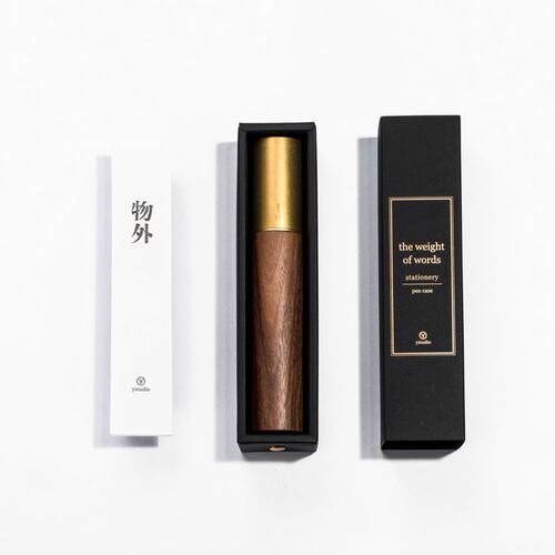 台湾ystudio物外设计黄铜笔盒