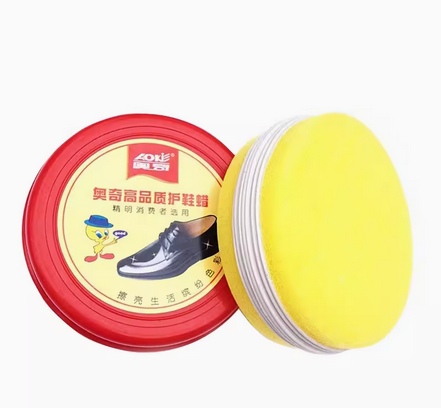 奥奇双面海绵擦鞋蜡无色鞋油