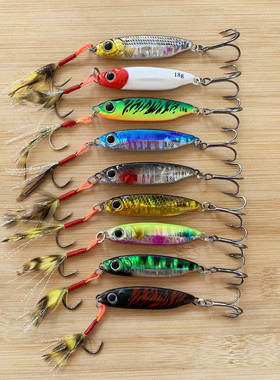 爆钓飘落颤沉蓝色刀锋岸投铁板亮片路亚饵超远投翘嘴桂鱼海鲈假饵