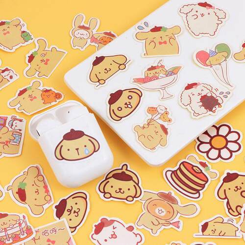 布丁狗可爱贴纸手机日记手帐DIY