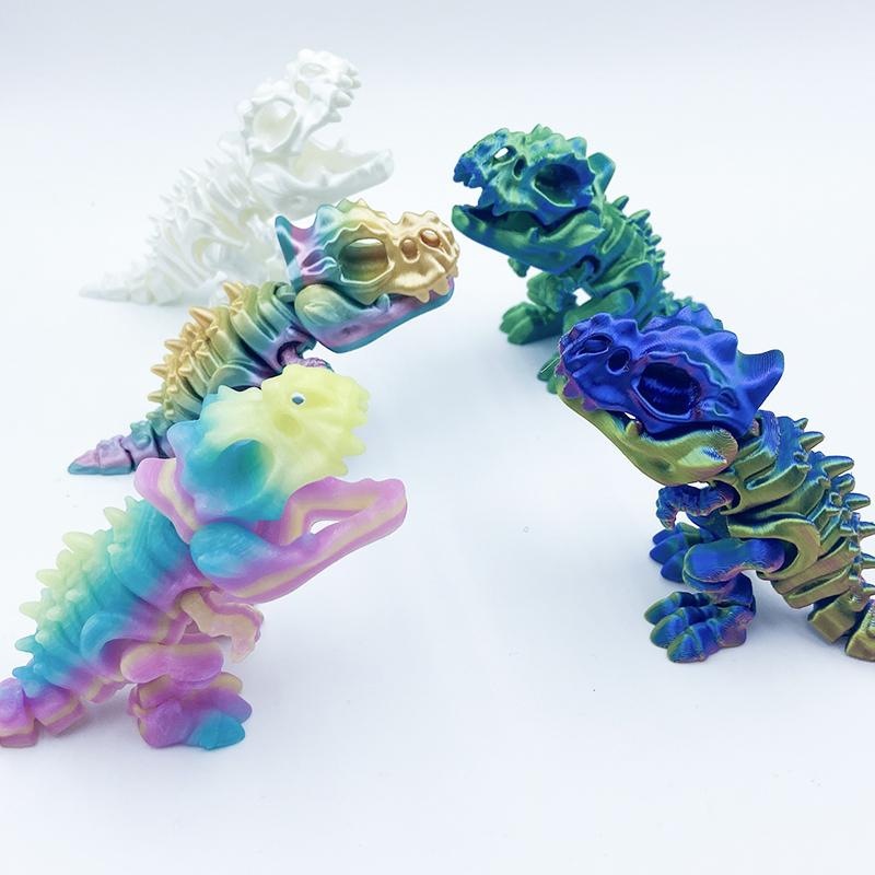 3D打印咬手霸王龙仿真动物模型玩具关节可动摆件儿童玩具礼物造景