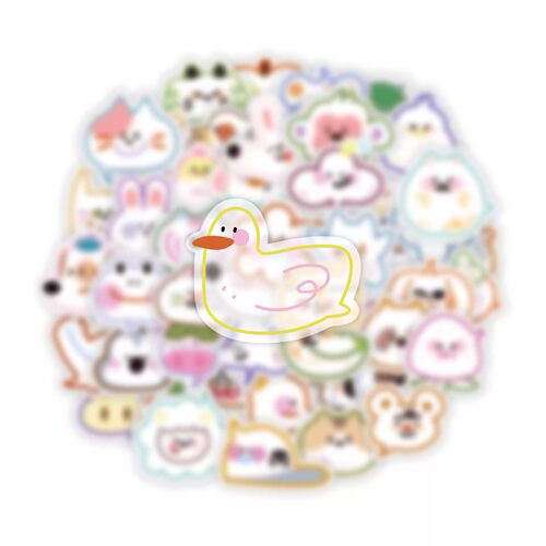 韩系高颜值多巴胺可爱动物贴纸